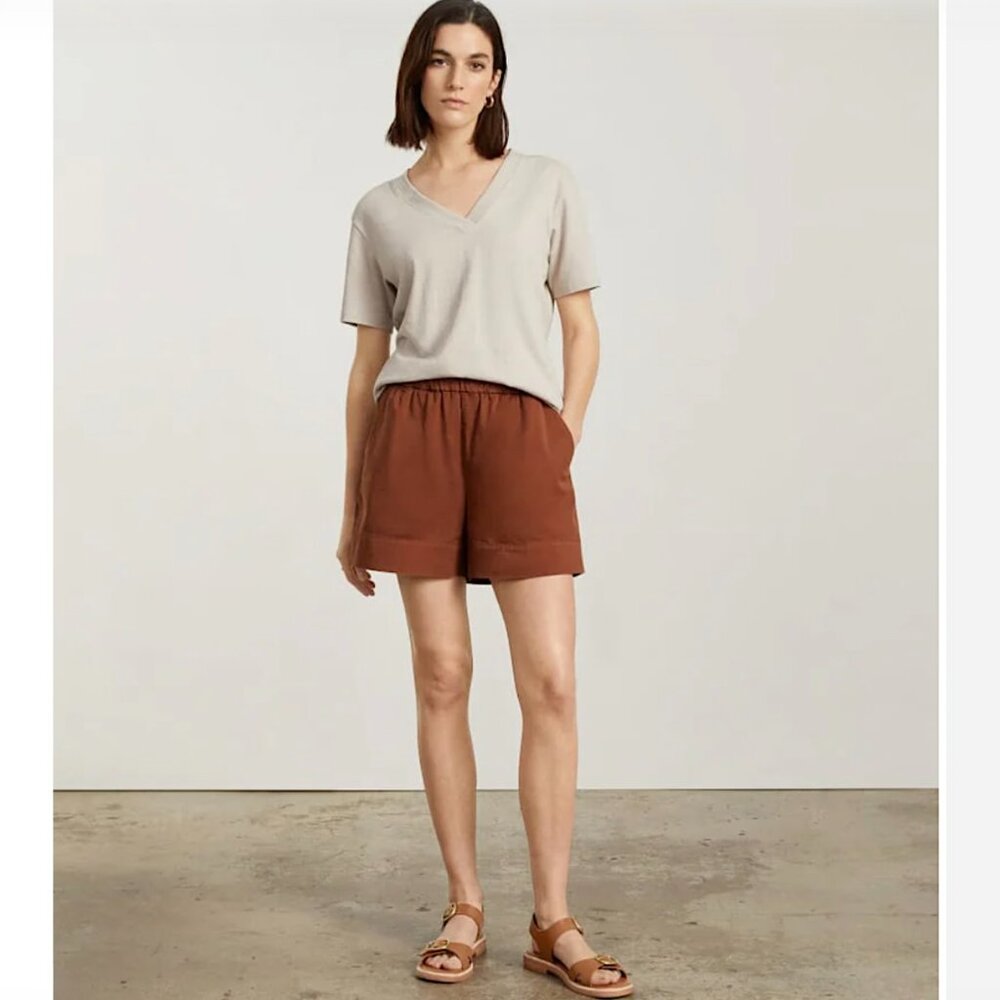 EVERLANE The Twin Buckle Leather Sandals Block Heel Retro 70s Brown - Picture 2 of 12